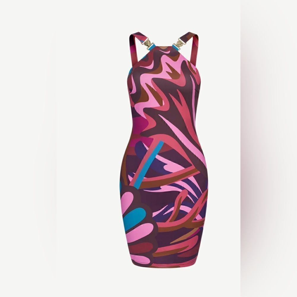 Bahari Bahamas Lucaya bodycon dress with seashell accents S- NWT- stretch - sexy